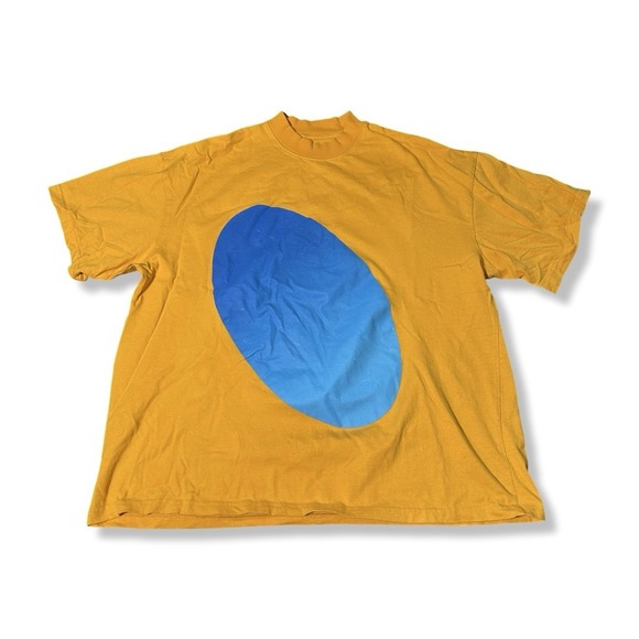 Kanye West Other - Kanye West T-Shirt Mens XL Yellow Excellent Jesus Is King Puff Print Graphic